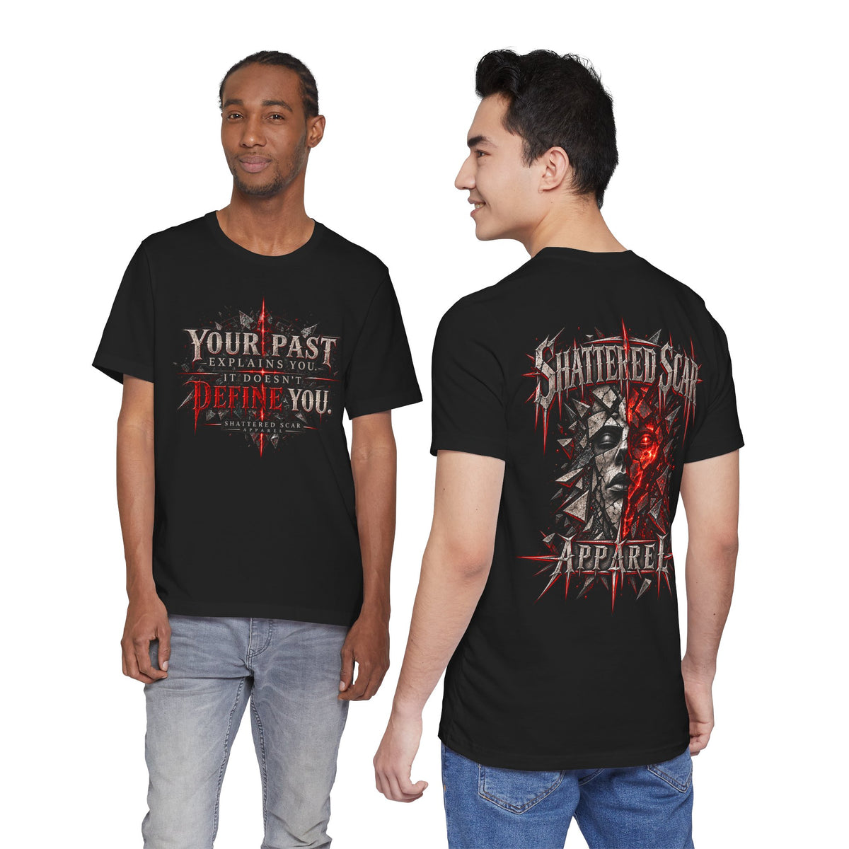 Your Past Doesn't Define You | Shattered Scar Graphic Tee